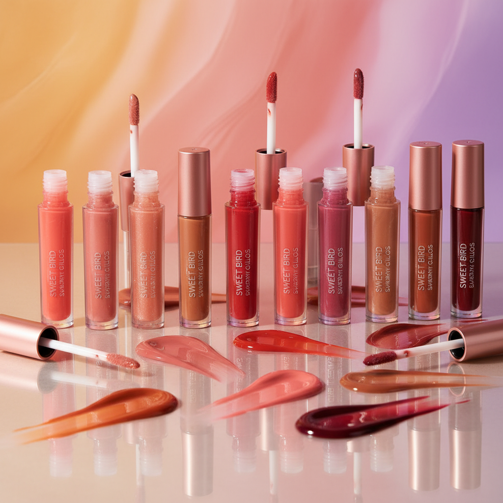 make a converting theme for this Sweet Bird Hydrating Lip Gloss with Mirror Shine TD SPU:
SU00114753
https://seller.teemdrop.com/find-product/product-detail?id=2036000038563483648&timestamp=1778724584287